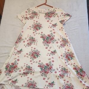 LuLaRoe Pink A-Line Casual Dress Short Raglan Sleeves